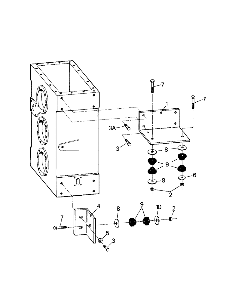 Схема запчастей Case IH KS-325 - (04-19) - TRANSFER CASE MOUNTING (04) - Drive Train