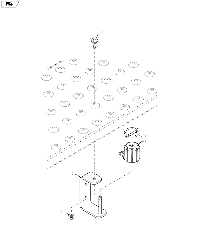 Схема запчастей Case IH 4025 - (61.904.AA[02]) - AIR METER TIMING TOOL (61) - METERING SYSTEM