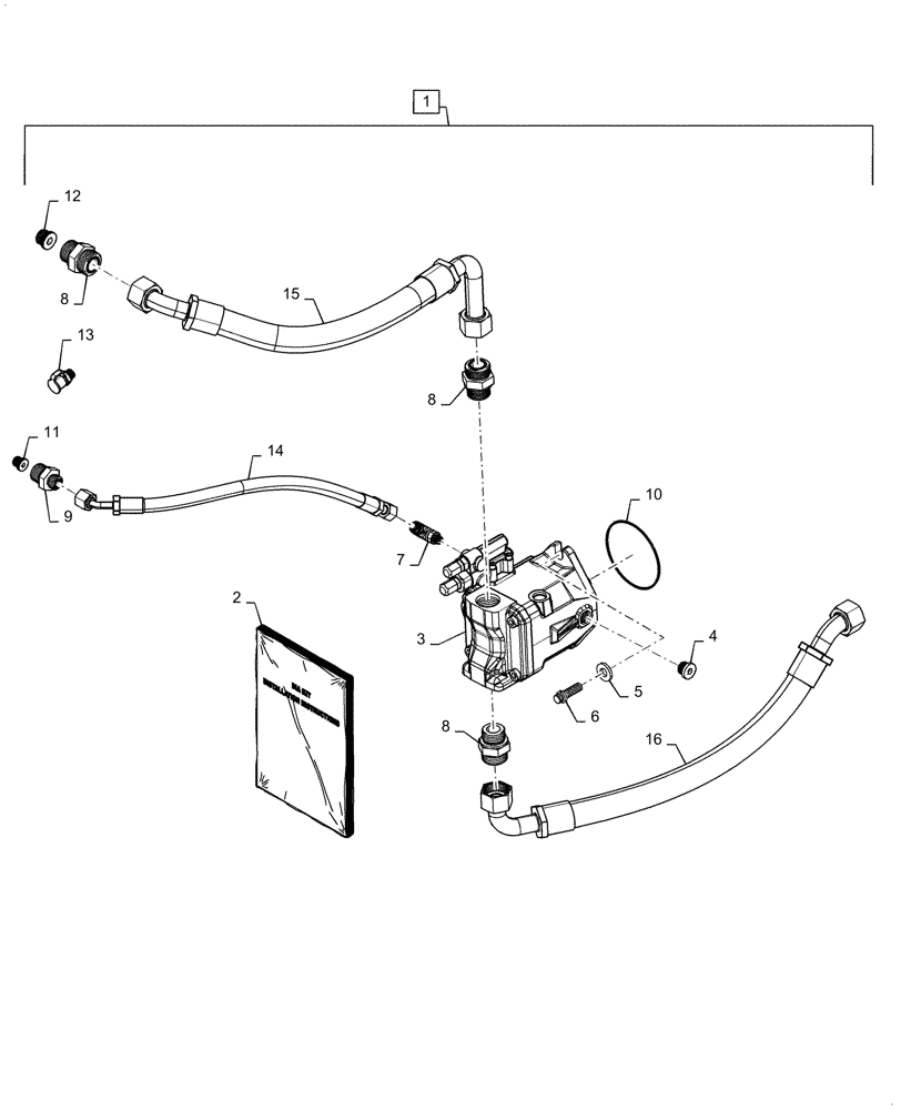 Схема запчастей Case IH MAGNUM 235 - (88.035.06) - DIA KIT, MEGA-TWIN FLOW, CVT (88) - ACCESSORIES