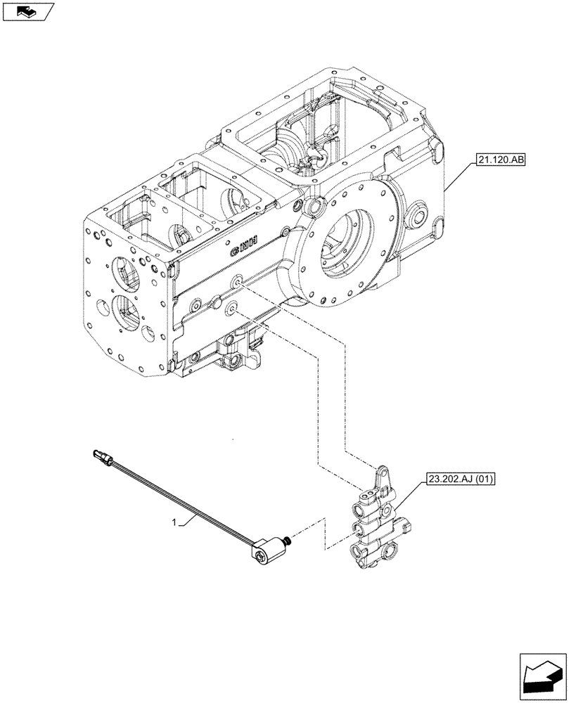 Схема запчастей Case IH FARMALL 95C - (55.024.AH[03]) - VAR - 390381 - SOLENOID VALVE, SOLENOID (55) - ELECTRICAL SYSTEMS