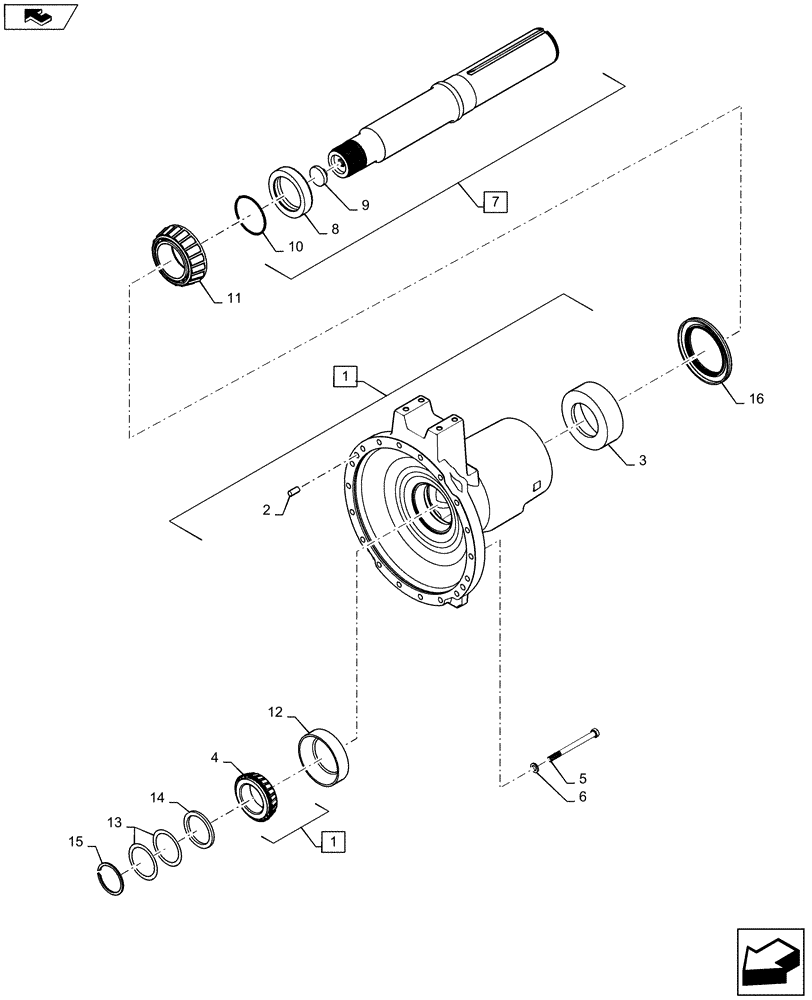 Схема запчастей Case IH MAGNUM 280 - (27.100.AK[02]) - VAR - 429284 - REAR AXLE, 4.5 X 98 INCH, MAGNUM 280, 310, 340, 3154 (27) - REAR AXLE SYSTEM