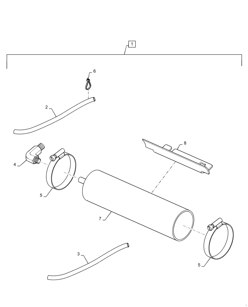 Схема запчастей Case IH MAGNUM 310 - (90.124.AN[03]) - VAR - 429373, 449058, 429374, 449059 - AIR SUSPENSION - AIR TANK KIT - DELUXE SEMI-ACTIVE & LUXURY SEAT (90) - PLATFORM, CAB, BODYWORK AND DECALS