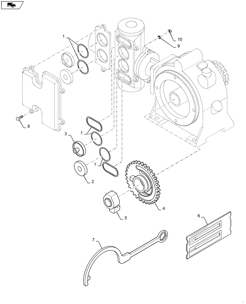 Схема запчастей Case IH 4025 - (63.100.AB[01]) - JOHN BLUE PUMP (63) - CHEMICAL APPLICATORS