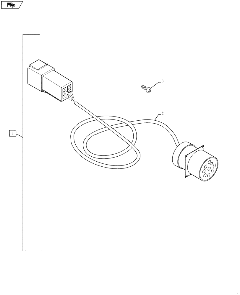 Схема запчастей Case IH MAGNUM 235 - (88.055.12) - DIA KIT, IMPLEMENT CONNECTOR (88) - ACCESSORIES