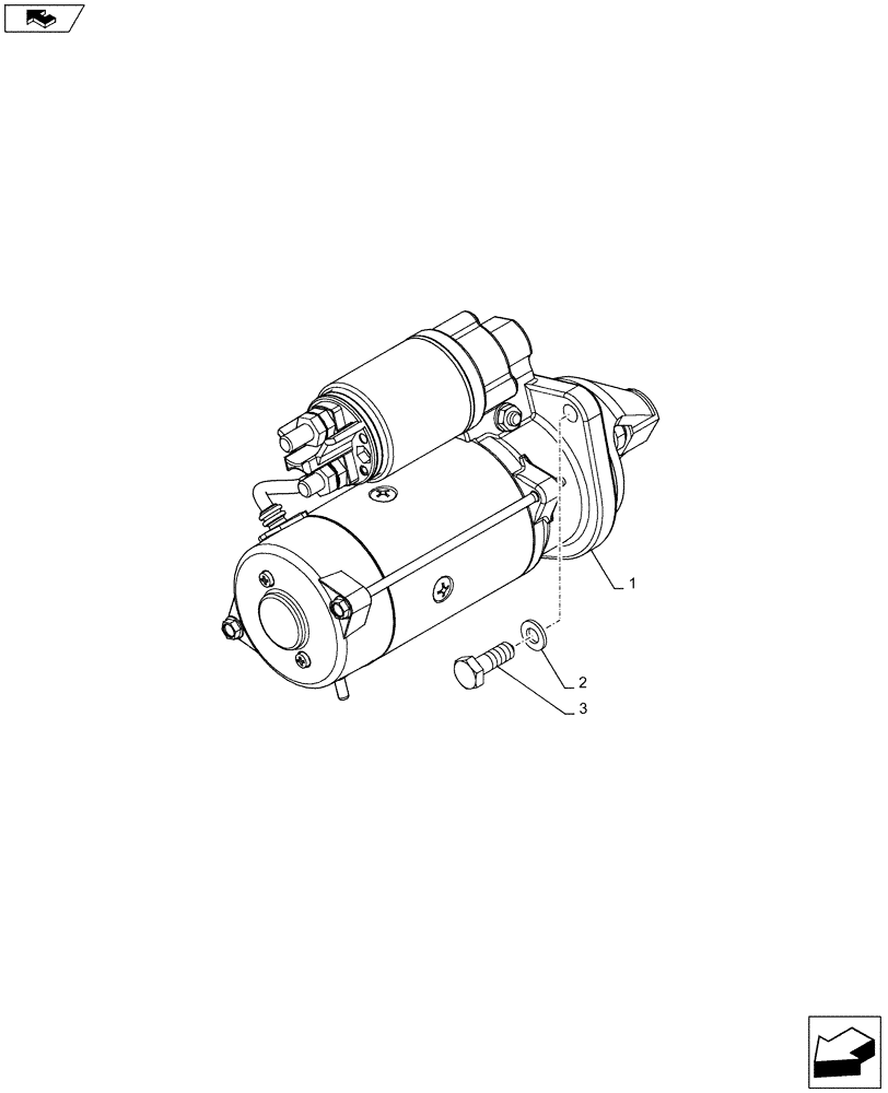 Схема запчастей Case IH FARMALL 95C - (55.201.AE) - VAR - 391013 - STARTER MOTOR (55) - ELECTRICAL SYSTEMS
