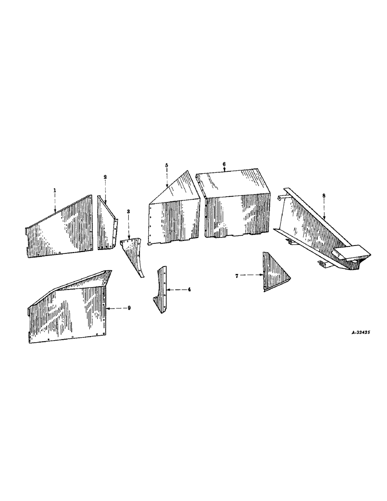Схема запчастей Case IH 2-PR - (055) - WORM CONVEYOR TROUGH FRONT EXTENSION, FILLER AND DRIVE CHAIN SHIELD (80) - CROP STORAGE/UNLOADING