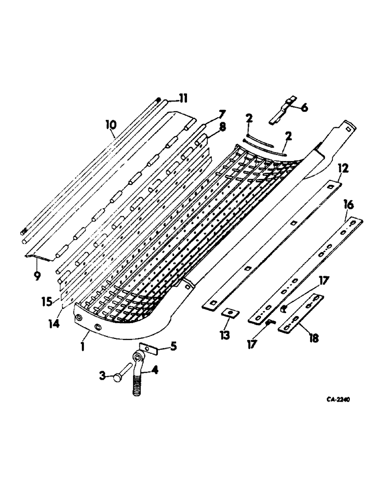 Схема запчастей Case IH 915 - (R-29) - SEPARATOR, CONCAVE AND EXTENSION Separation