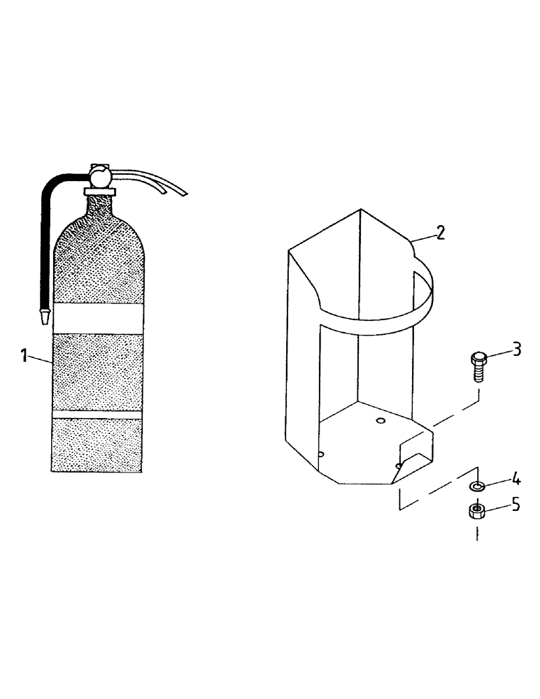 Схема запчастей Case IH 7000 - (A05-75) - FIRE EXTINGUISHER Mainframe & Functioning Components