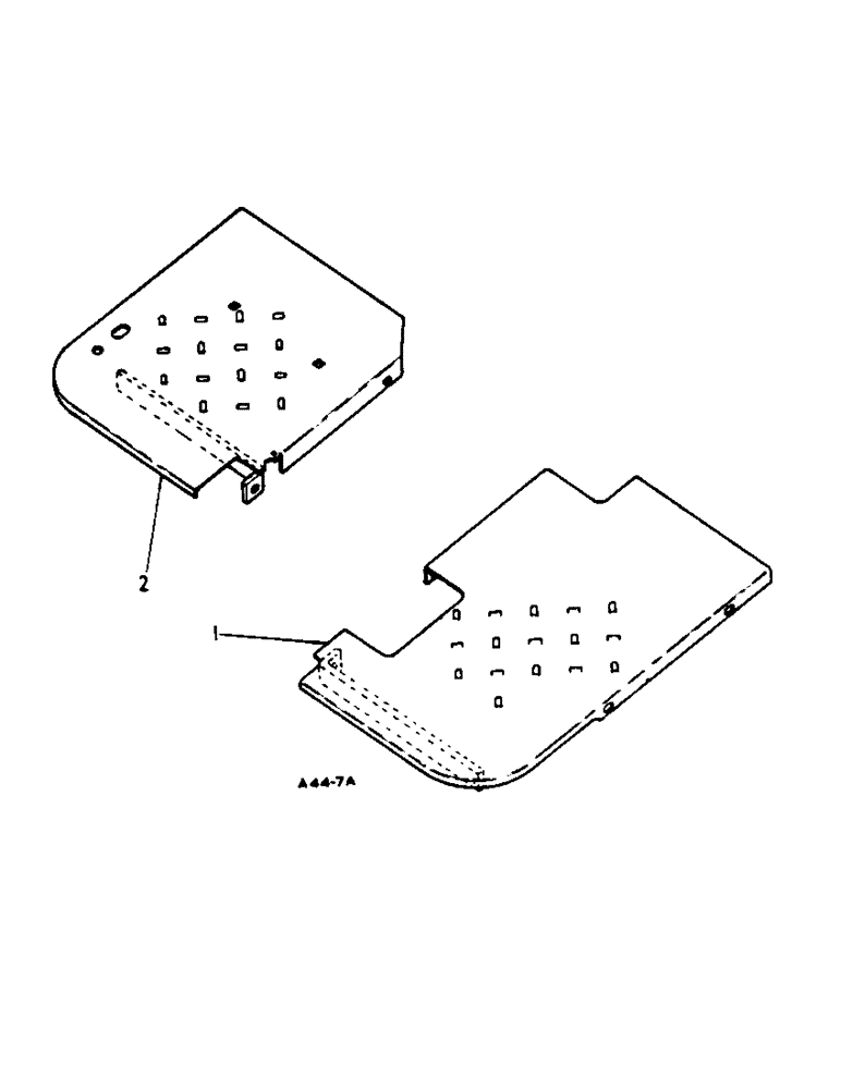Схема запчастей Case IH 364 - (4-31) - CHASSIS, FOOTPLATES (12) - CHASSIS