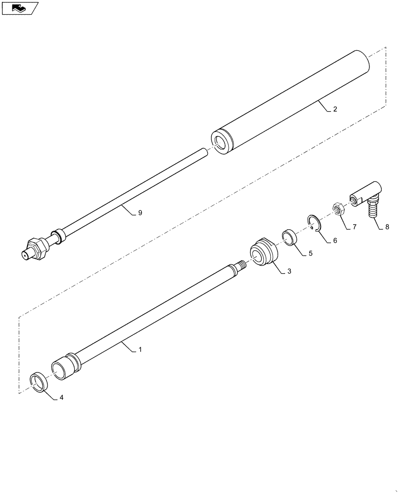 Схема запчастей Case IH 4025 - (55.047.AA[01]) - LINEAR STEERING SENSOR (55) - ELECTRICAL SYSTEMS
