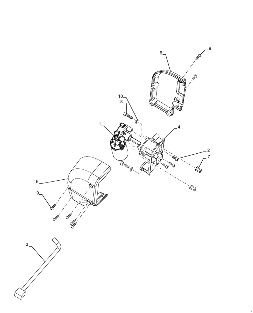 Схема запчастей Case IH MAGNUM 280 - (55.512.CS[06]) - VAR - 420010, 420012, 429373, 429374, 449058, 449059 - ELECTRIC ARMREST, CONTROL (55) - ELECTRICAL SYSTEMS