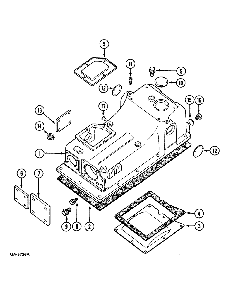 Схема запчастей Case IH 533 - (8-484) - LIFT HOUSING WITHOUT HYDRAULIC LIFT (08) - HYDRAULICS