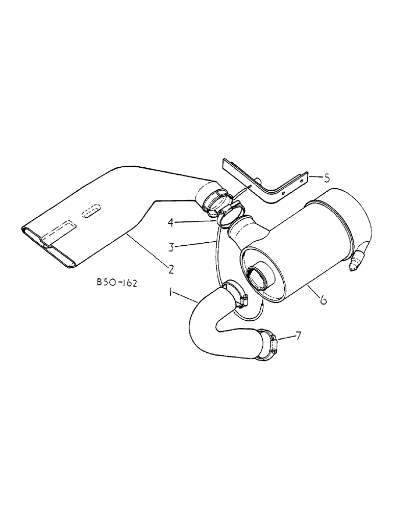 Схема запчастей Case IH 258 - (12-004) - AIR CLEANER AND CONNECTIONS, 585/5351 UP, 258/523 UP Power