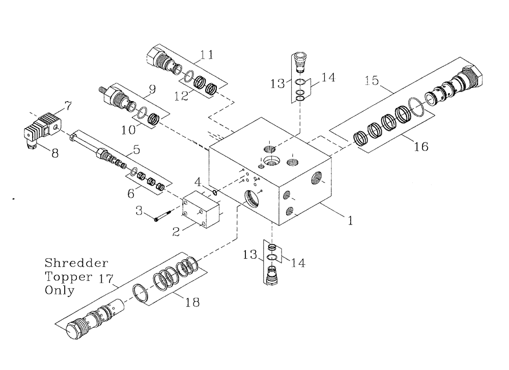 Схема запчастей Case IH 7700 - (B05[13]) - HYDRAULIC SOLENOID VALVE Hydraulic Components & Circuits