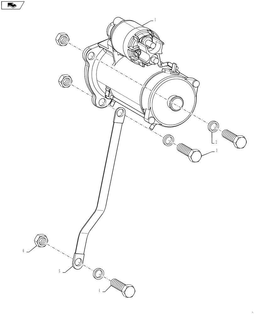 Схема запчастей Case IH P215 - (55.201.01) - STARTER (55) - ELECTRICAL SYSTEMS