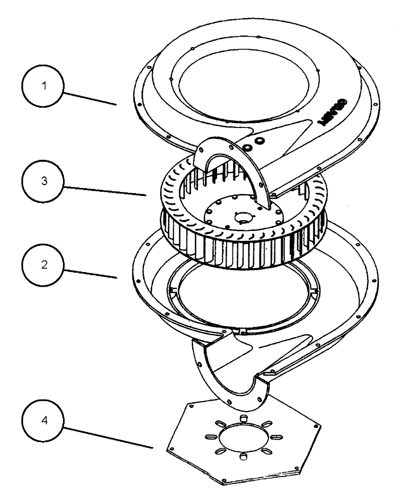 Схема запчастей Case IH 438 - (04-020) - FAN, HP, 6 INCH, CCW, 60’ & 70’ Boom Group