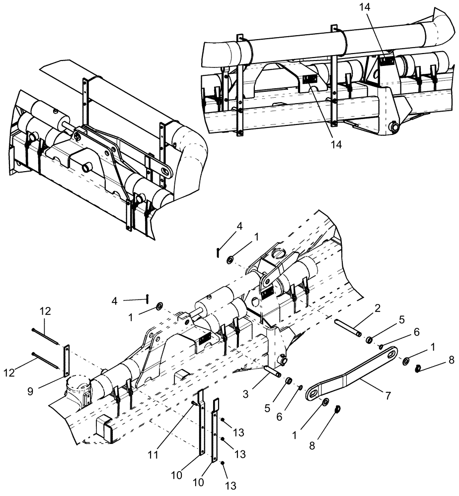 Схема запчастей Case IH 1240 - (39.100.03) - WING LOCKUP - 16/31 ROW (39) - FRAMES AND BALLASTING