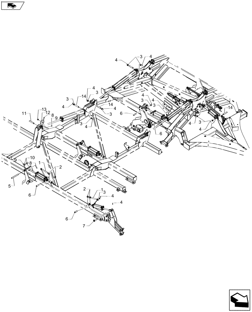 Схема запчастей Case IH 370 TRUE-TANDEM - (35.100.05) - HYDRAULIC CONNECTION (35) - HYDRAULIC SYSTEMS