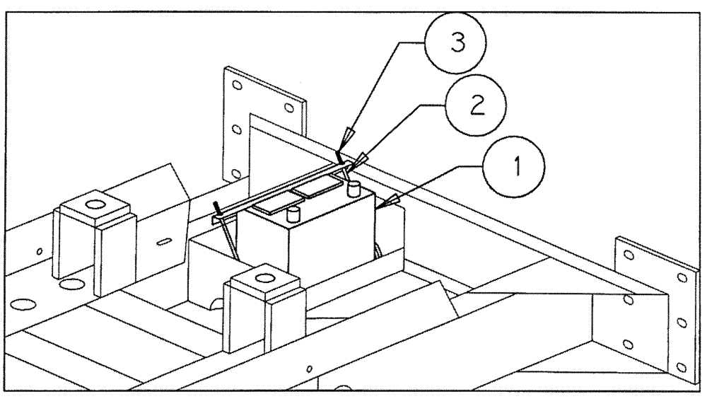 Схема запчастей Case IH PATRIOT NT - (02-003) - BATTERY ASSEMBLY (01) - ENGINE