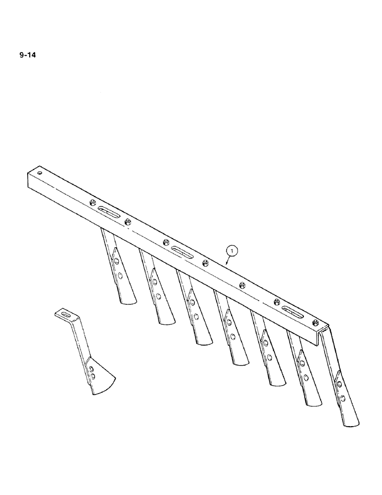 Схема запчастей Case IH 350 - (9-14) - SCRAPERS AND SCRAPER ANGLES (09) - CHASSIS/ATTACHMENTS
