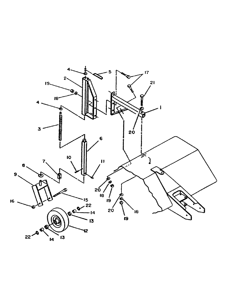 Схема запчастей Case IH BR160 - (201) - FRONT WHEEL 