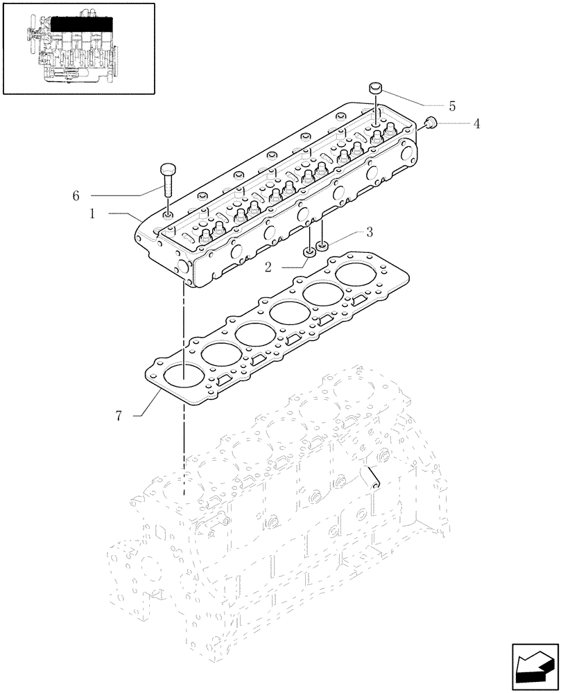 Схема запчастей Case IH WDX1701 - (064A) - HEAD, CYLINDER (10) - ENGINE