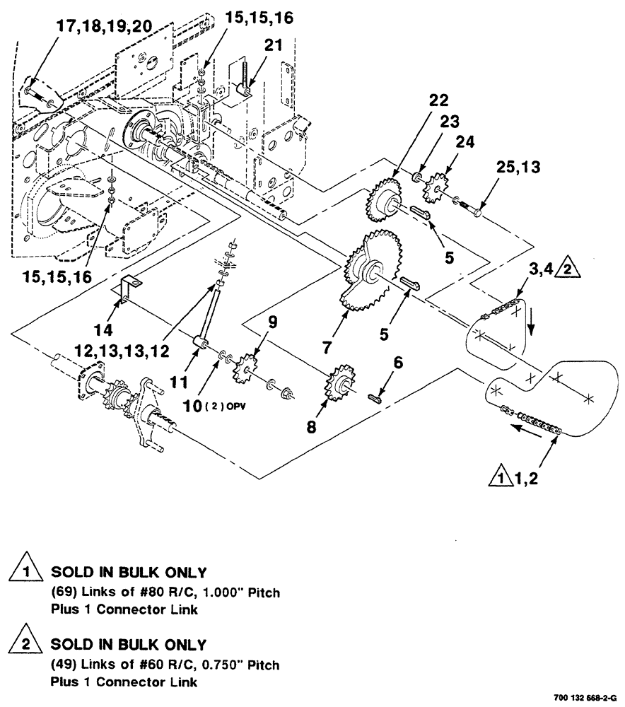 Схема запчастей Case IH RS561A - (2-030) - ROLLER DRIVE ASSEMBLY,  LOWER Driveline