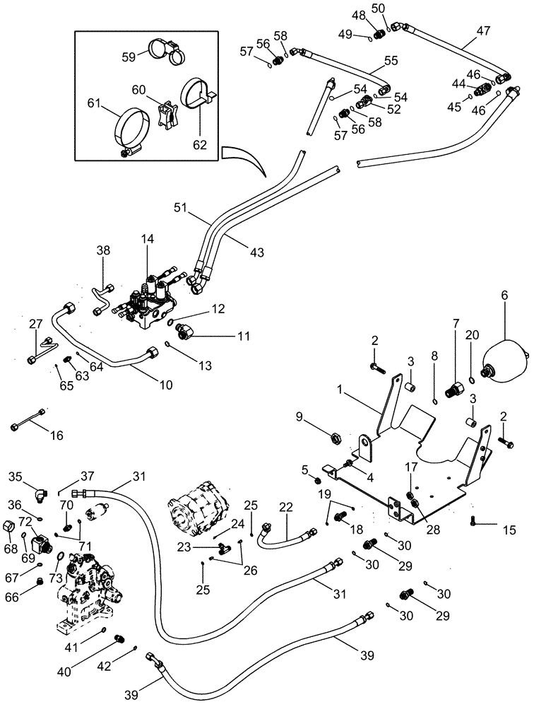 Схема запчастей Case IH MX210 - (05-14) - HYDRAULIC SYSTEM - SUSPENDED MFD AXLE, BSN JAZ135174 (05) - STEERING