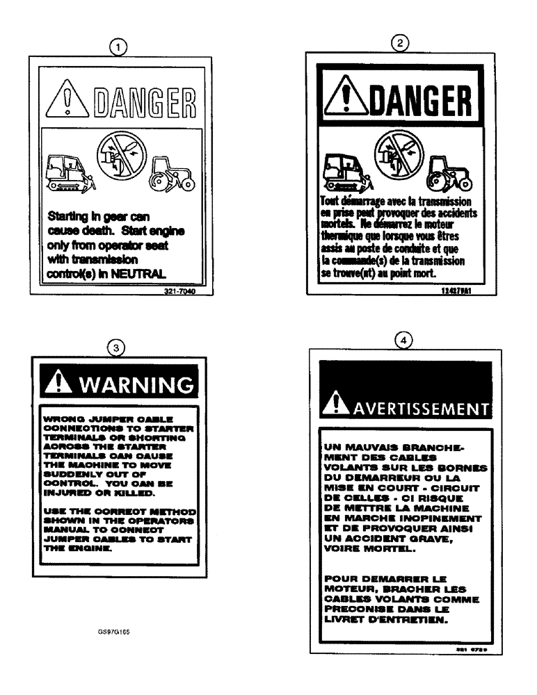 Схема запчастей Case IH 885N - (9-92) - DECALS, WARNING AND DANGER (09) - CHASSIS/ATTACHMENTS