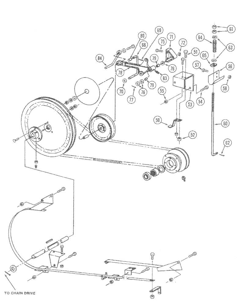 Схема запчастей Case IH 1620 - (9E-10) - GRAIN TANK UNLOADER BELT DRIVE, (CONT) (17) - GRAIN TANK & UNLOADER