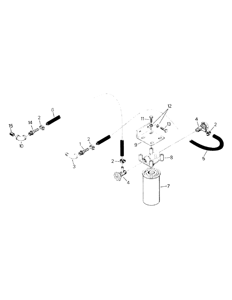 Схема запчастей Case IH SM-325 - (04-08) - WATER FILTER AND MOUNTING, CAT 3306 ENGINE (04) - Drive Train