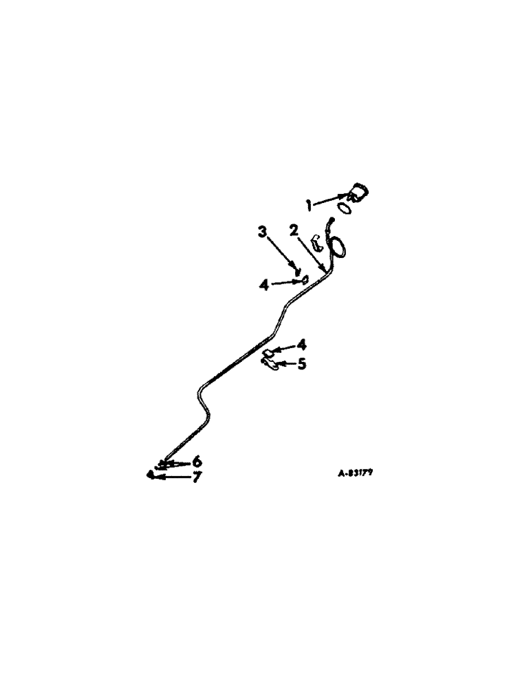 Схема запчастей Case IH BD-154 - (B-28[A]) - OIL PRESSURE GAUGE AND CONNECTIONS, B414 TRACTORS 