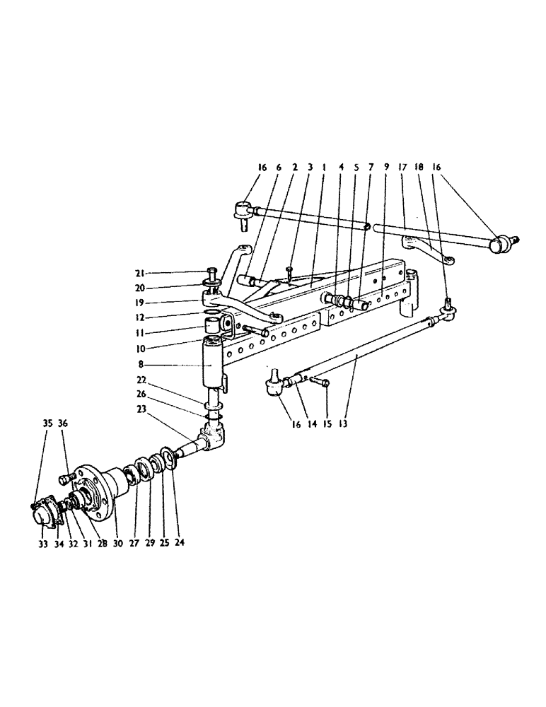 Схема запчастей Case IH 780 - (072) - FRONT AXLE, AGRICULTURAL TRACTORS Steering & Front Axle