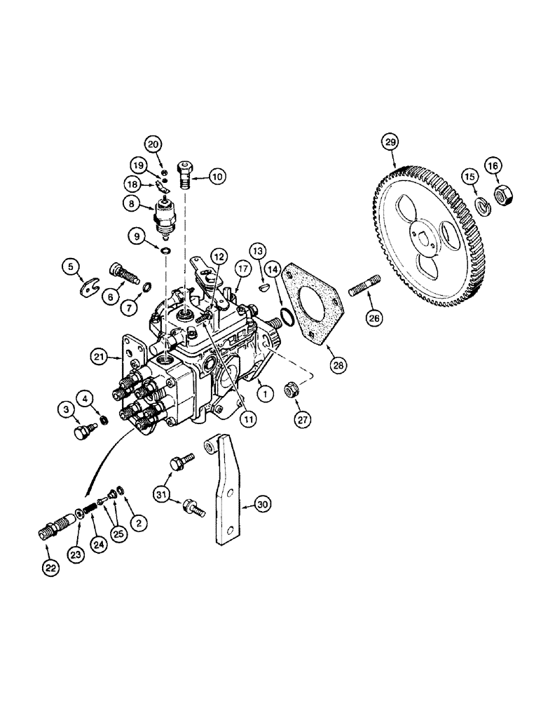 Схема запчастей Case IH 8850 - (10-84) - FUEL FILTER AND LIFT PUMP, SERIAL NUMBER CFH0099001 THRU CFH0099164 (03) - FUEL SYSTEM