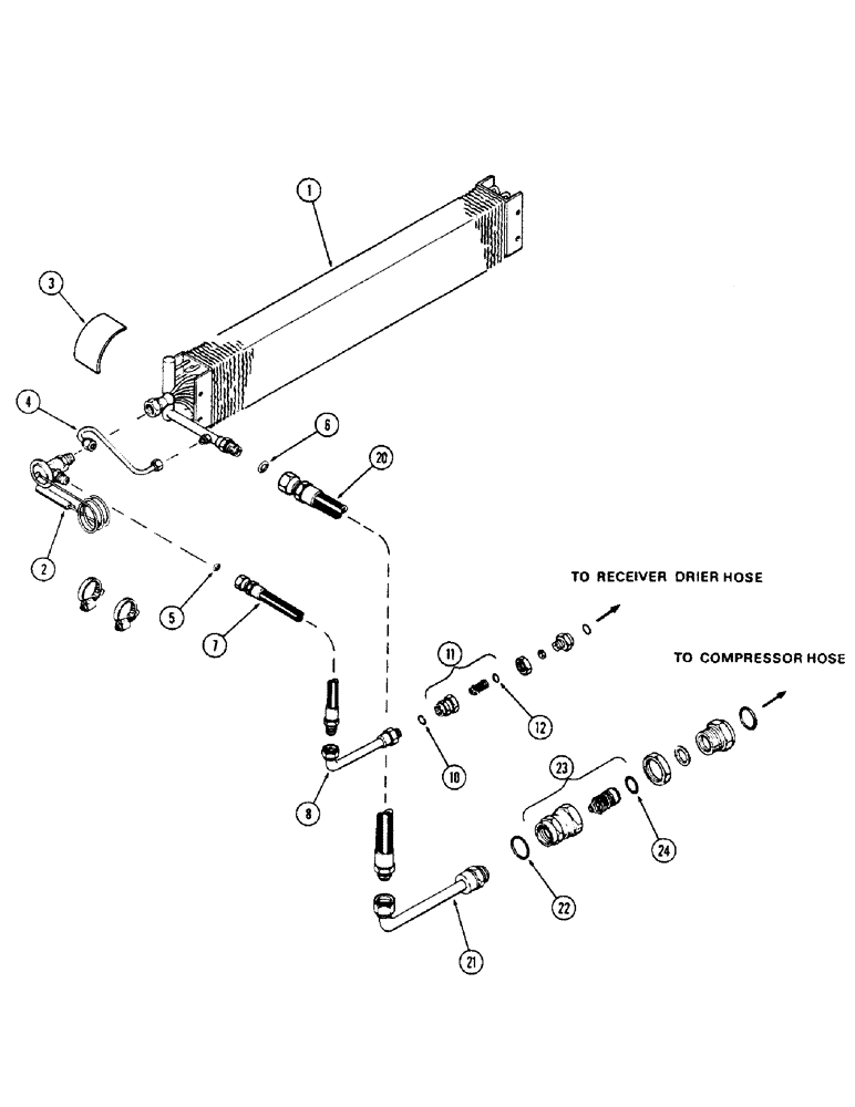 Схема запчастей Case IH 1175 - (290) - CAB, AIR CONDITIONER, COOLING SYSTEM, FIRST USED CAB SERIAL NUMBER 7821251 (09) - CHASSIS