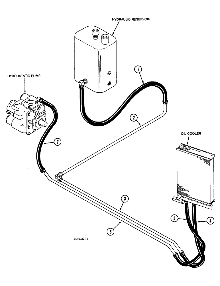 Схема запчастей Case IH 1680 - (1-014) - PICTORIAL INDEX, OIL COOLER SYSTEM, CORN AND GRAIN (00) - PICTORIAL INDEX