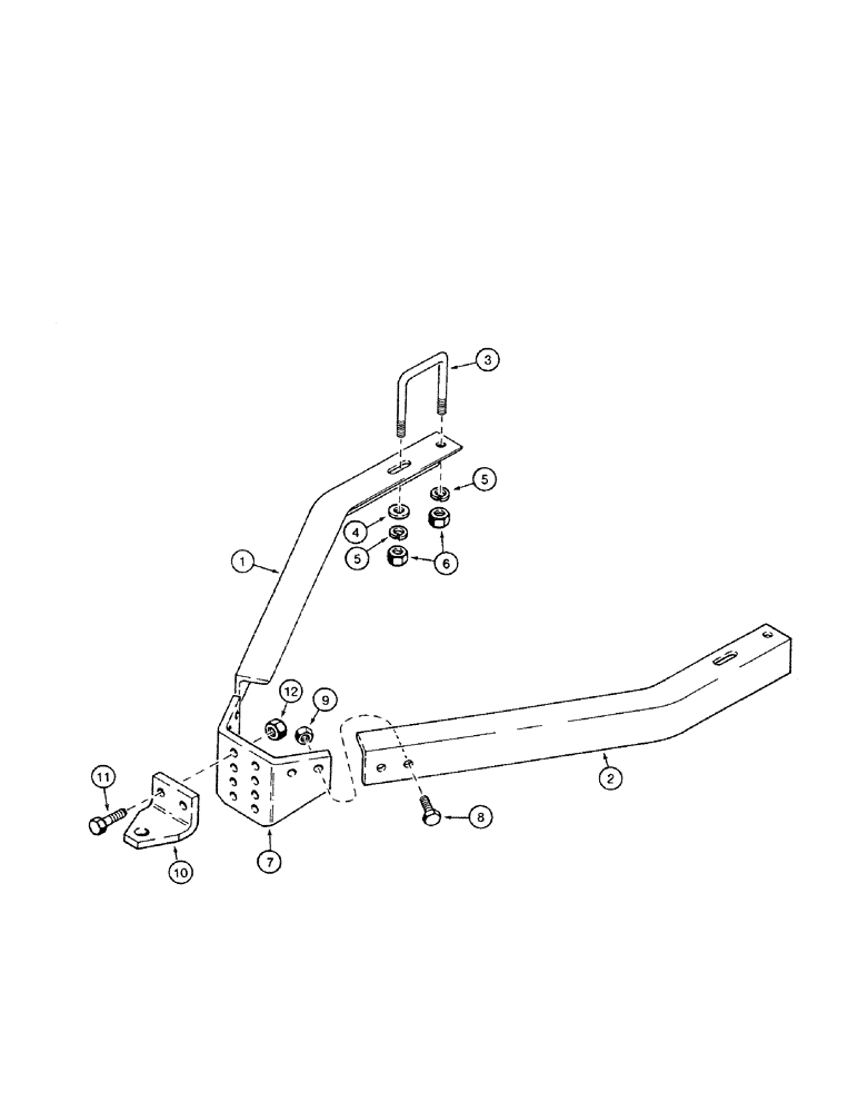 Схема запчастей Case IH 4200 - (09-28) - TRAILING HITCH (09) - CHASSIS/ATTACHMENTS