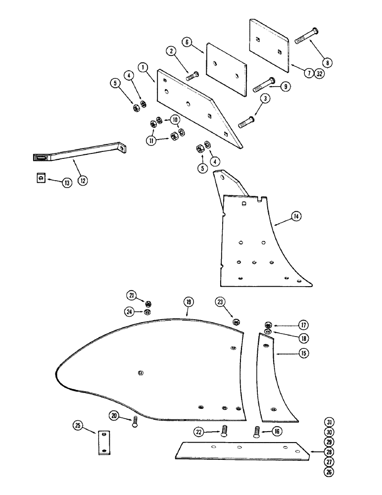 Схема запчастей Case IH 700-SERIES - (26) - BOTTOM, 18 INCH GENERAL PURPOSE, HEAVY DUTY 