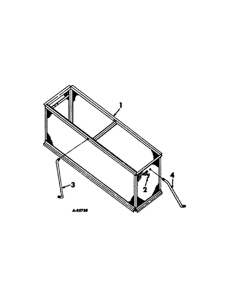 Схема запчастей Case IH 403 - (218[1]) - AIR SCREEN EXTENSION, WITH PERFORATED SIDE COMBINE S/N 806 TO 940 (10) - ENGINE