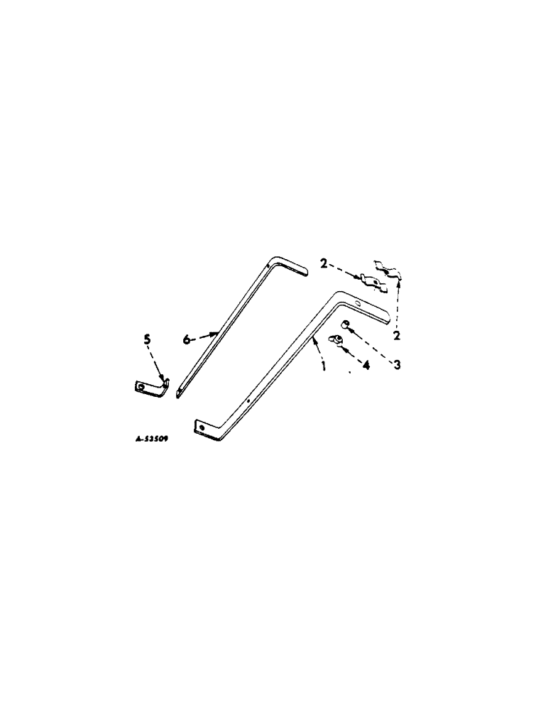 Схема запчастей Case IH 70 - (G-15[A]) - HITCH HANDLE AND HOSE SUPPORT 
