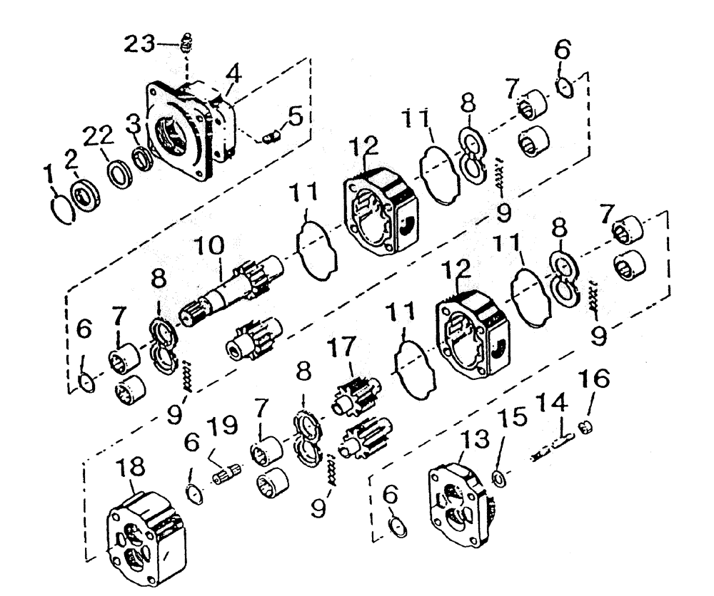 Схема запчастей Case IH 7000 - (B02-70) - HYDRAULIC MOTOR * M50B Hydraulic Components & Circuits
