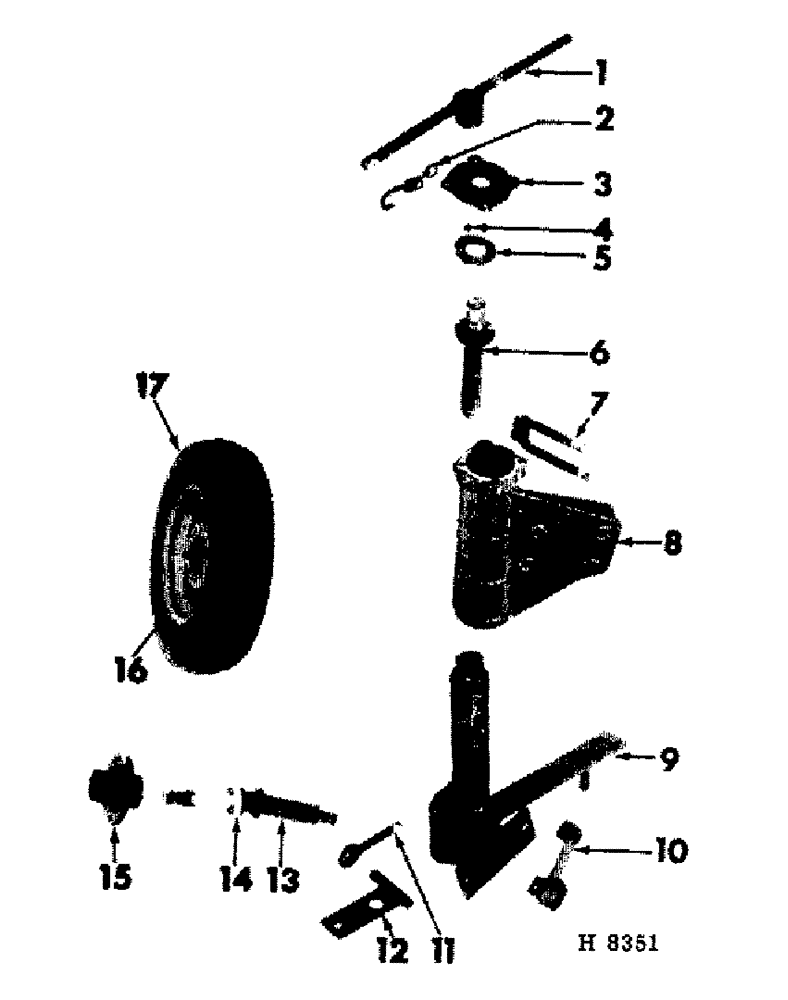 Схема запчастей Case IH 120 - (02-07) - FRONT FURROW WHEEL (SPECIAL) (QUICK ADJUSTABLE) 