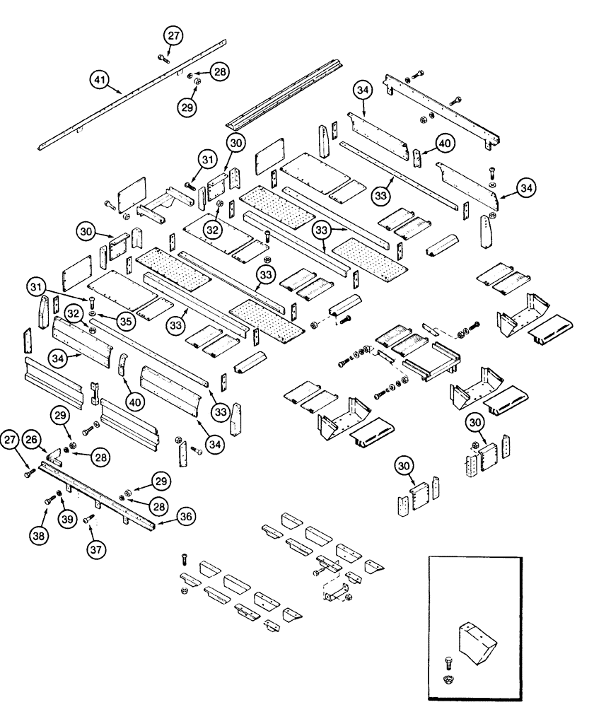 Схема запчастей Case IH 2155 - (9D-06) - BASKET TOP (16) - BASKET