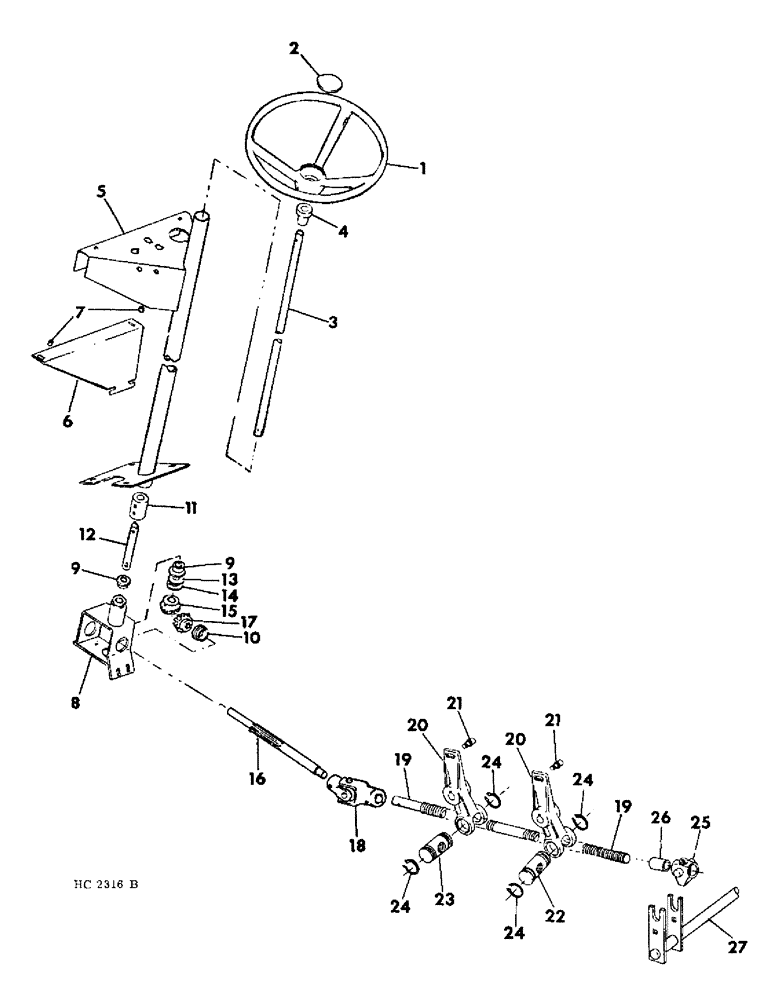 Схема запчастей Case IH 5000 - (05-01) - STEERING, STEERING CONTROLS (04) - STEERING