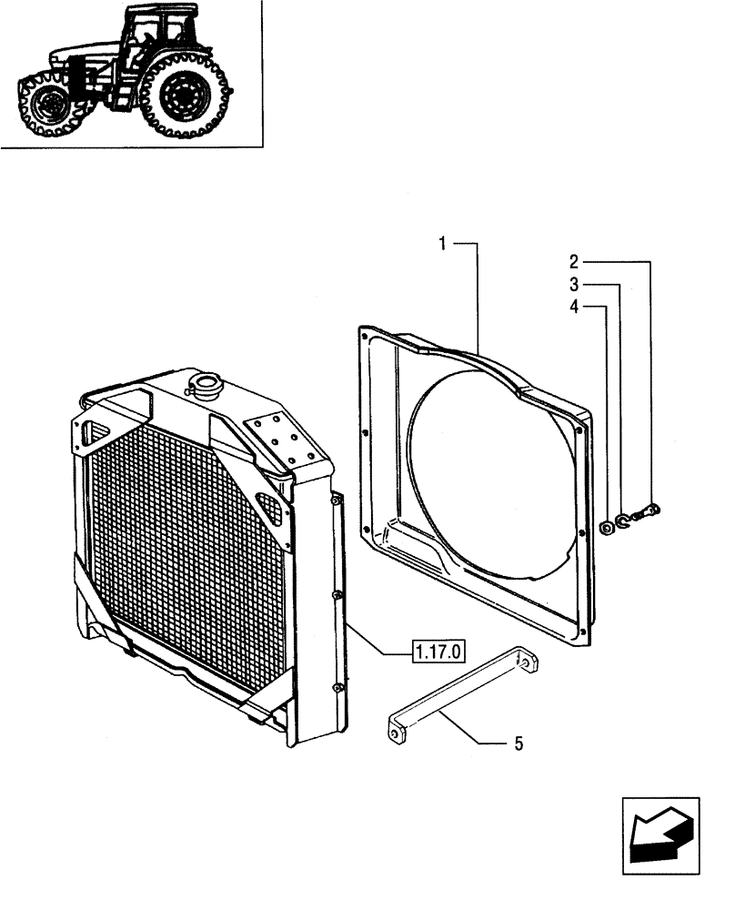 Схема запчастей Case IH JX90 - (1.17.6) - CONVEYOR (02) - ENGINE EQUIPMENT