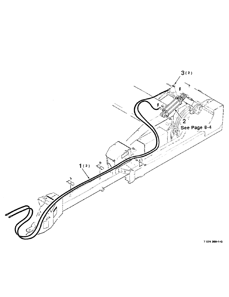 Схема запчастей Case IH 8320 - (8-02) - HYDRAULIC, HEADER, LIFT, EXTRA EQUIPMENT (08) - HYDRAULICS