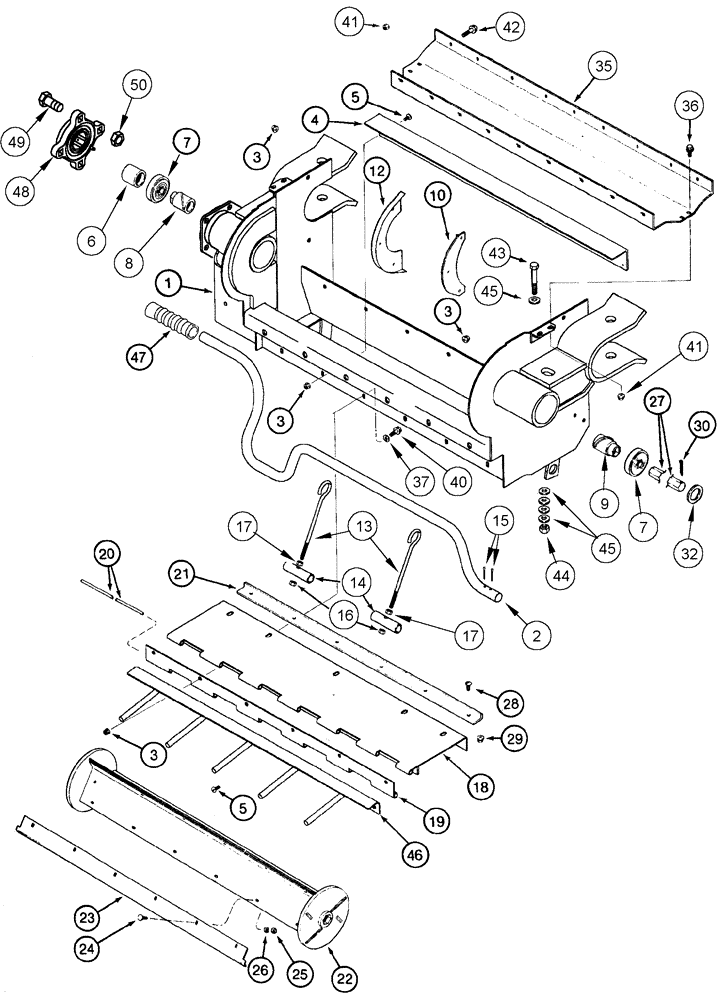 Схема запчастей Case IH 2377 - (09A-19) - ROCK TRAP (13) - FEEDER