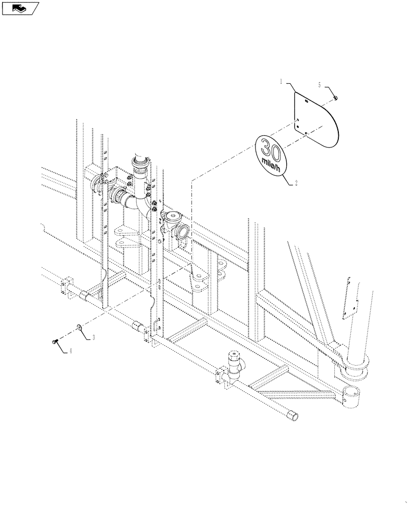 Схема запчастей Case IH 4420 - (10-009) - SPEED IDENTIFICATION SYMBOL (13) - DECALS