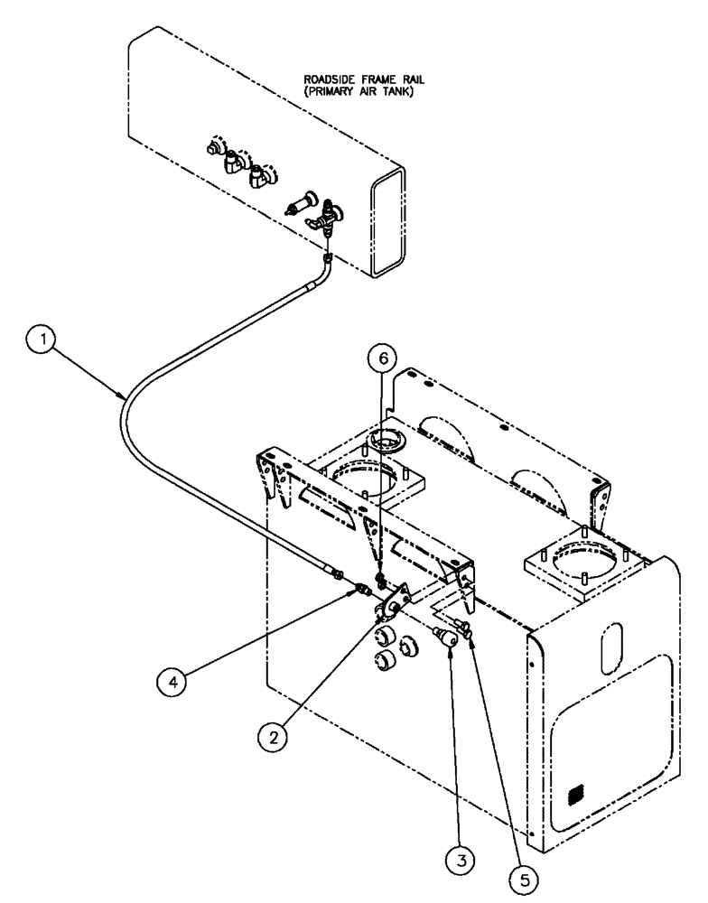 Схема запчастей Case IH FLX4300 - (07-016) - REMOTE COUPLING GROUP Pneumatics