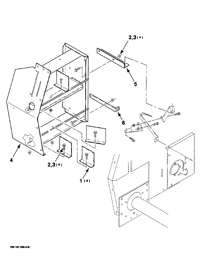 Схема запчастей Case IH 8460 - (7-18) - TWINE BOX ASSEMBLY (12) - MAIN FRAME